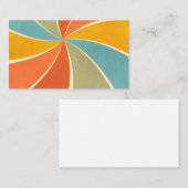 Carte De Visite Motif de style de peinture mixte Hippie rétro (Devant / Derrière)