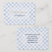 Carte De Visite Motif de tableau blanc moderne (Devant / Derrière)