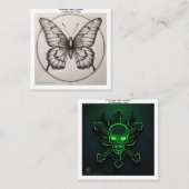 Carte de visite Motif de tatouage (Devant / Derrière)