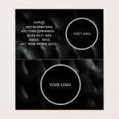 Carte De Visite Motif de texture cuir (Extérieur déplié)