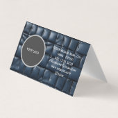 Carte De Visite Motif de texture cuir (Dos)