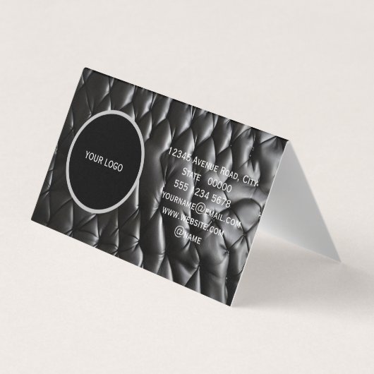 Carte De Visite Motif de texture cuir (Dos)