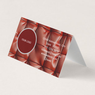 Carte De Visite Motif de texture cuir