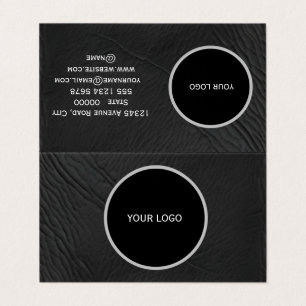 Carte De Visite Motif de texture cuir