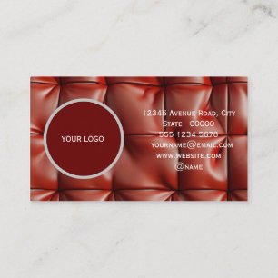 Carte De Visite Motif de texture cuir