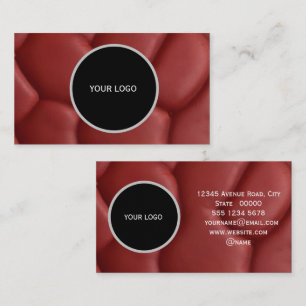 Carte De Visite Motif de texture cuir