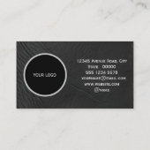 Carte De Visite Motif de texture cuir (Dos)