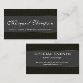 Carte De Visite Motif de tissage élégant (Devant / Derrière)