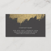 Carte De Visite Motif de torsion or brossé (Dos)