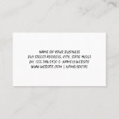 Carte De Visite Motif de verres à vin | Domaine (Dos)