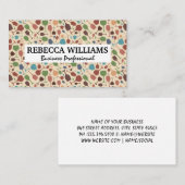 Carte De Visite Motif de verres à vin | Domaine (Devant / Derrière)