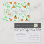 Carte De Visite Motif de vignes de citrouille de chute (Devant / Derrière)