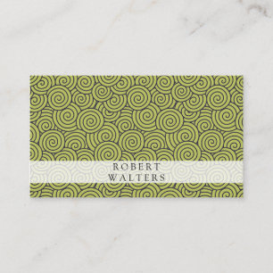 Carte De Visite Motif de volutes