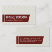 Carte De Visite Motif d'échelle (Devant / Derrière)