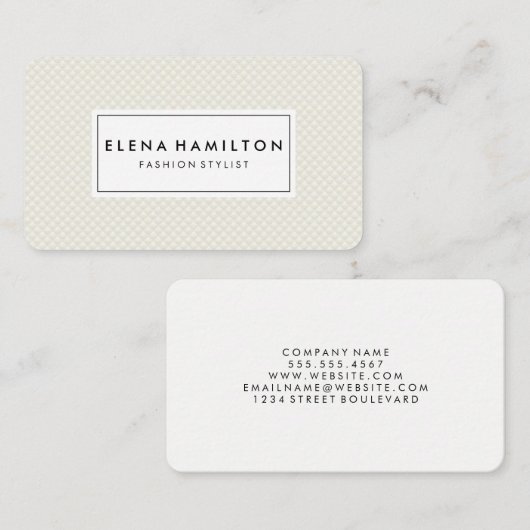 Carte De Visite Motif d'échelle (Devant / Derrière)