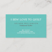 Carte De Visite Motif d'édredon de tissu de point de polka (Dos)