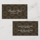 Carte De Visite Motif d'élément d'organisation (Devant / Derrière)