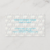 Carte De Visite Motif d'éléphants indiens colorés (Dos)