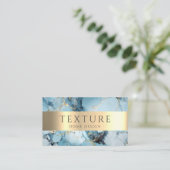 Carte De Visite Motif d'encre gris de marbre texture pierre Motif (Debout devant)