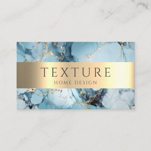 Carte De Visite Motif d'encre gris de marbre texture pierre Motif (Devant)