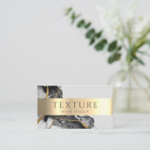 Carte De Visite Motif d'encre gris  de marbre texture pierre Motif (Debout devant)