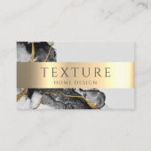 Carte De Visite Motif d'encre gris  de marbre texture pierre Motif (Devant)