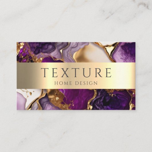 Carte De Visite Motif d'encre gris de marbre texture pierre Motif (Devant)