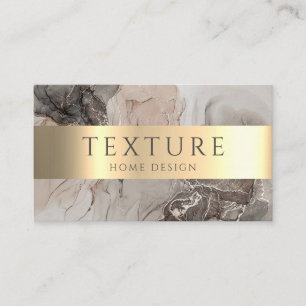 Carte De Visite Motif d'encre gris  de marbre texture pierre Motif