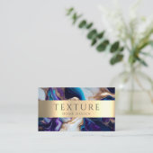 Carte De Visite Motif d'encre gris de marbre texture pierre Motif (Debout devant)