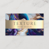 Carte De Visite Motif d'encre gris  de marbre texture pierre Motif (Devant)