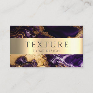 Carte De Visite Motif d'encre gris  de marbre texture pierre Motif