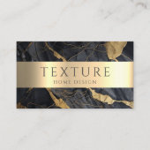 Carte De Visite Motif d'encre gris  de marbre texture pierre Motif (Devant)