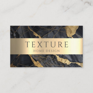Carte De Visite Motif d'encre gris  de marbre texture pierre Motif