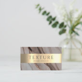 Carte De Visite Motif d'encre gris  de marbre texture pierre Motif (Debout devant)