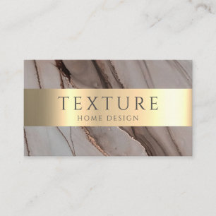 Carte De Visite Motif d'encre gris de marbre texture pierre Motif