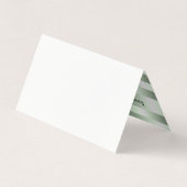 Carte De Visite Motif des bandes vert-tige (Dos)