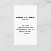 Carte De Visite Motif des cercles Vibe des années 60 (Dos)