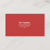 Carte De Visite motif des coques (Dos)