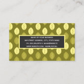 Carte De Visite Motif des feuilles automnales (Dos)