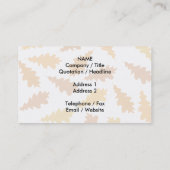 Carte De Visite Motif des feuilles d'automne (Dos)