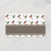 Carte De Visite Motif des leurres de pêche aérienne (Dos)