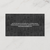 Carte De Visite Motif des outils de manucure (Dos)