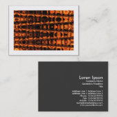 Carte De Visite Motif des vagues fractales (bordé) (Devant / Derrière)