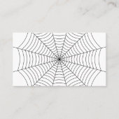 Carte De Visite Motif d'Halloween noir et blanc (Devant)