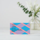 Carte de visite motif diamant (Debout devant)