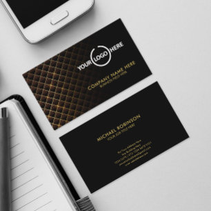 Carte De Visite Motif diamant futuriste   Logo personnel