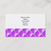 Carte De Visite Motif diamant violet gras (Dos)