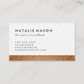 Carte De Visite Motif Diamond Plush avec Découpe Stylisée (Dos)