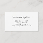 Carte De Visite Motif d'illustration contemporain (Dos)