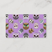 Carte De Visite Motif d'illustration de la chouette sur Arrière -  (Dos)
